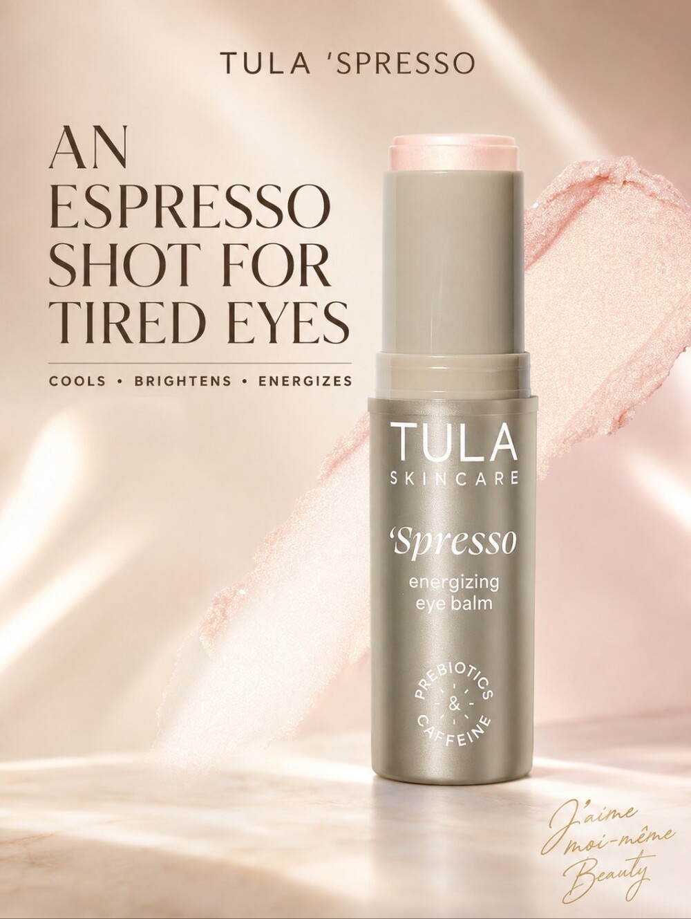 Tula 'Spresso' Energizing Caffeinated Depuffing Eye Balm - Cappuccino